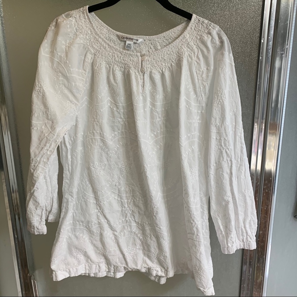 Croft & Barrow peasant blouse